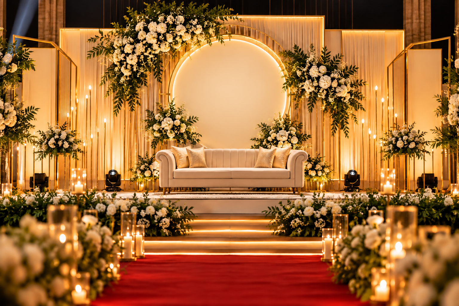 OMR A2Z Floral Wedding Stage & Entrance Decor